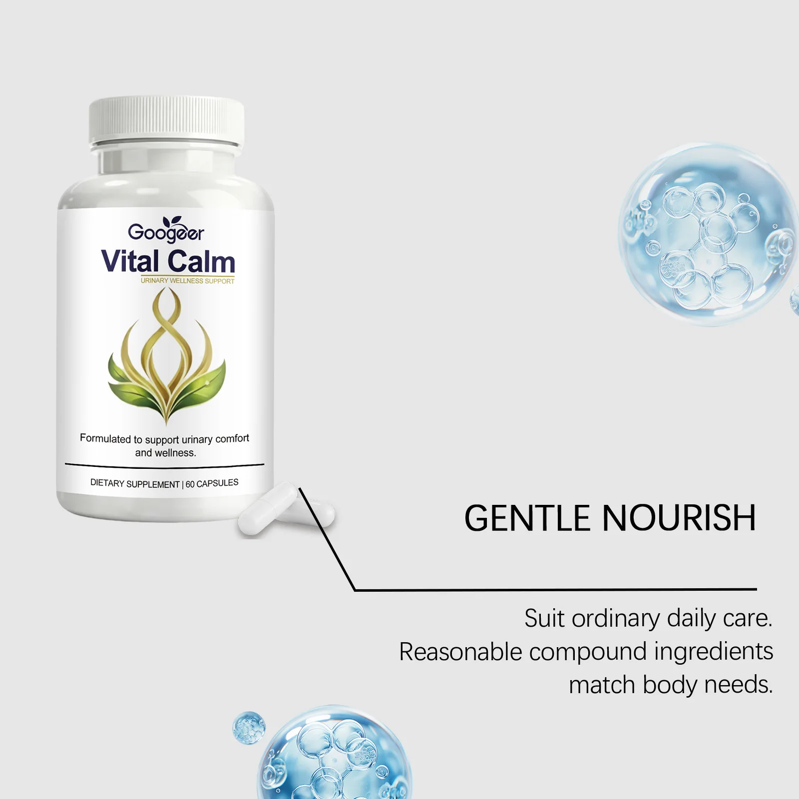 Kidney Cleanse Urinary Health Capsules Natural Herbal Bladder Support Detox Flush Supplement