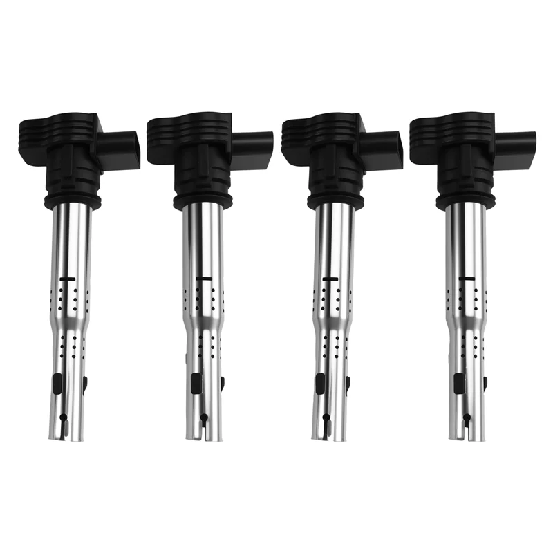 

4 Piece Ignition Coil Set For A3 A4 A6 TT Q3 Q5 VW Golf Passat–0221604115 07K905715F UF575 07K905715 06F905115E 06H905115B