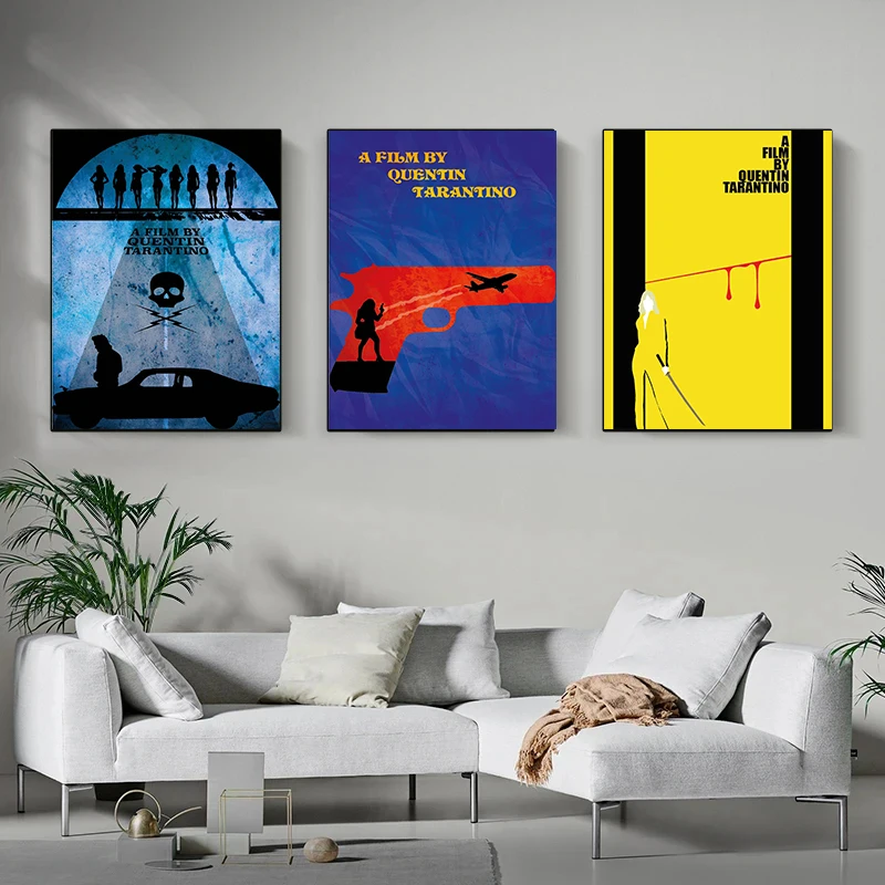 classico-quentin-tarantino-filmes-minimalista-cartazes-classico-filme-colecao-arte-da-parede-fotos-pintura-em-tela-impressoes-decoracao-de-casa
