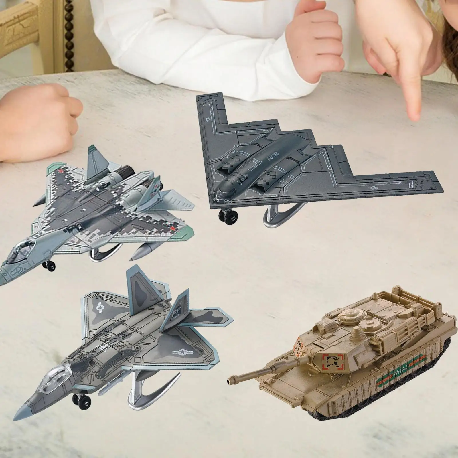 1/72 Fighter Model Brain Teaser DIY Assemble Miniature Airplane Building Kits for Boy