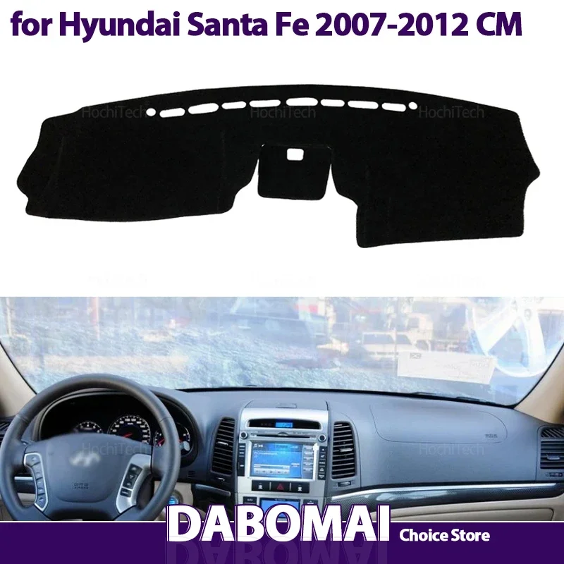 

Car Dash Board Sunshade Anto-UV Carpet Dashboard Cover Protective Pad for Hyundai Santa Fe 2007 2008 2009 2010 2011 2012 CM