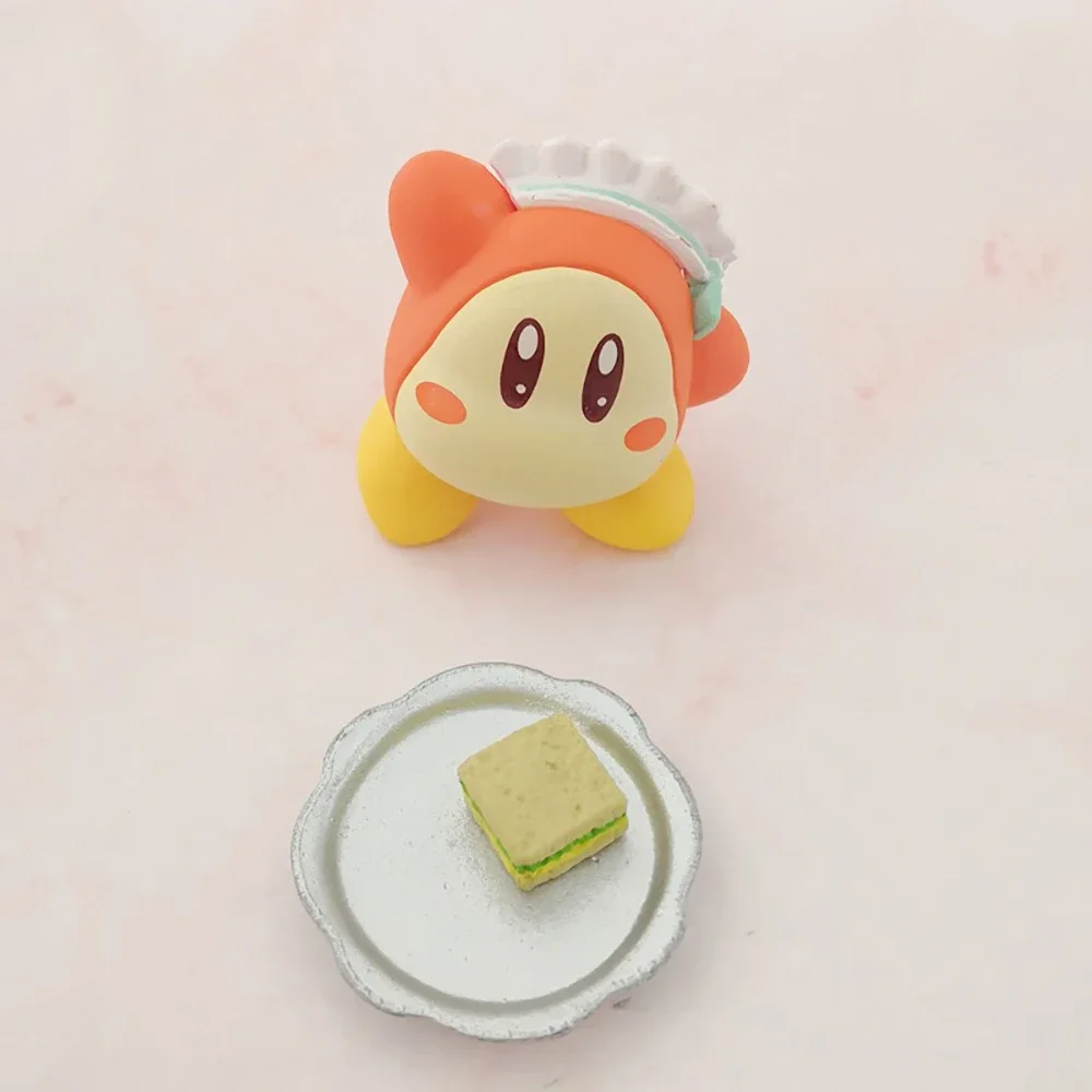 Kawaii Spielzeug Kirby 3 cm Figur Anime Sanrio Dekoration Action Collection Mittagessen Tee Dekorationen PVC Materialien Geschenke für Mädchen