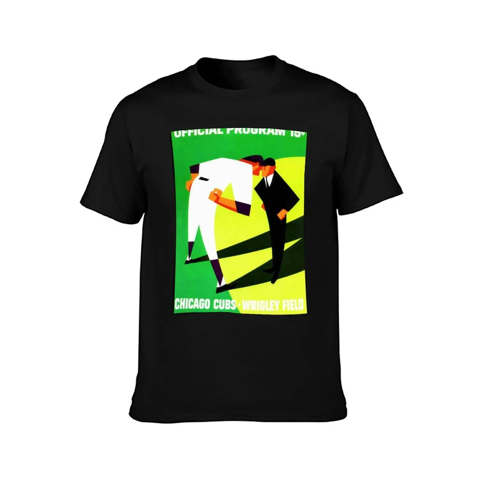 Vintage Official Program, baseball sport memorabilia T-Shirt, Summer Casual Cotton Tee, Oversized Streetwear Tops, 100% Cotton
