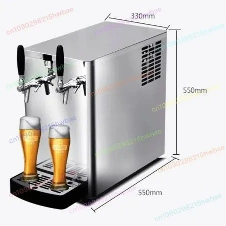 

Машина для ведения пива, вина, 1 или 2 крана, пивоварня, бар, машина для продажи, 220 В, 30 л, машина для разливного пива, небольшая настольная система охлаждения пива