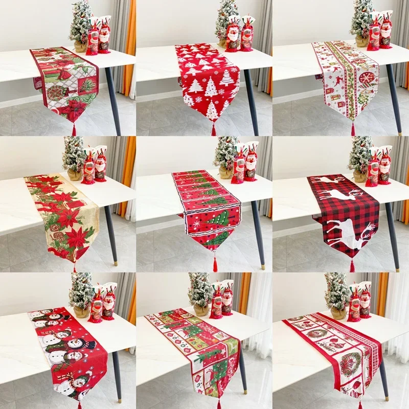 

New Christmas Decorations, Christmas Table Flags, Foreign Trade Explosion Cotton Table Towels, Amazon Cross-border Hot-selling T