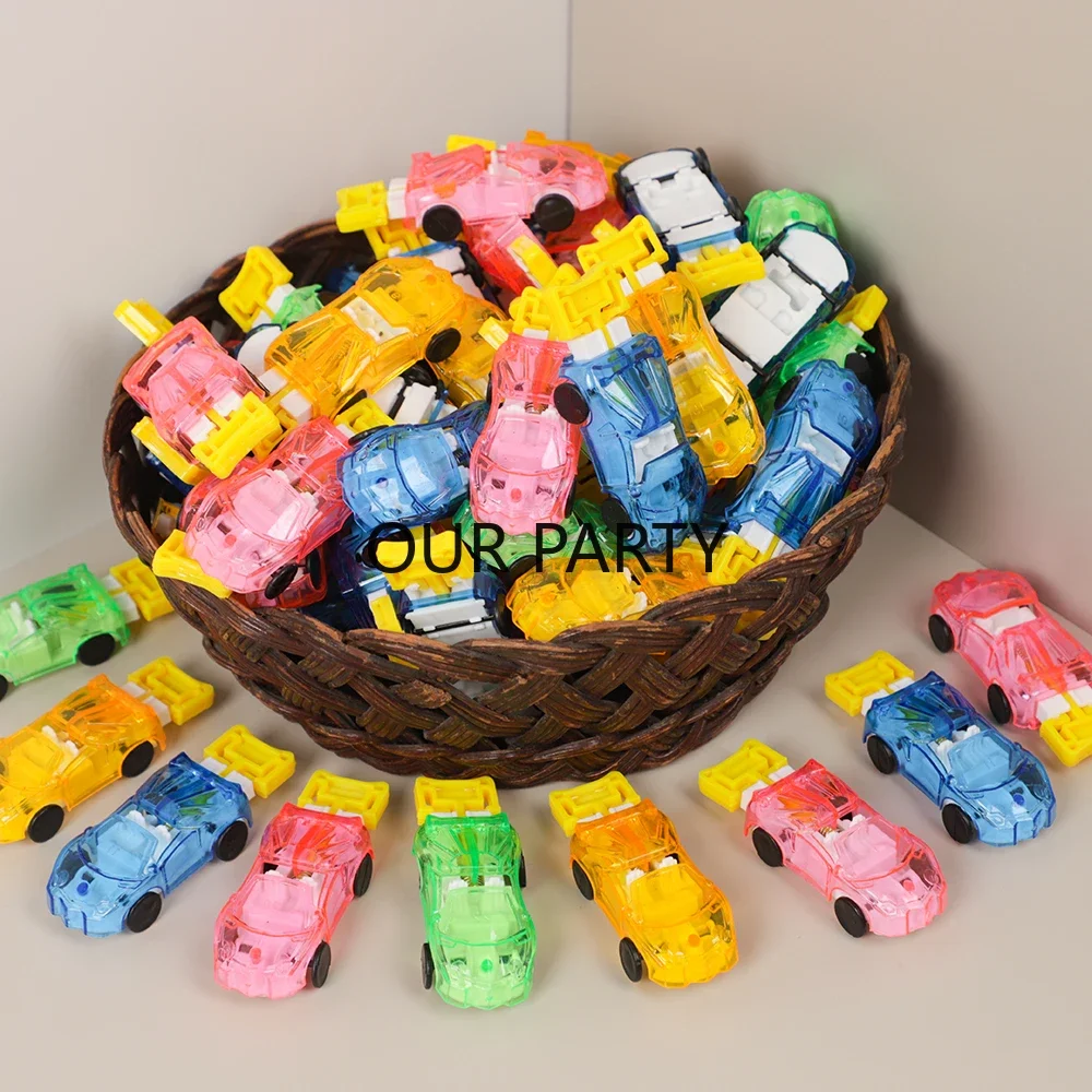 20Pc Mini Colorful Shooting Flying Racing Car Toys for Kids Birthday Party Favors Baby Shower Souvenir Goodie Bag Pinata Fillers