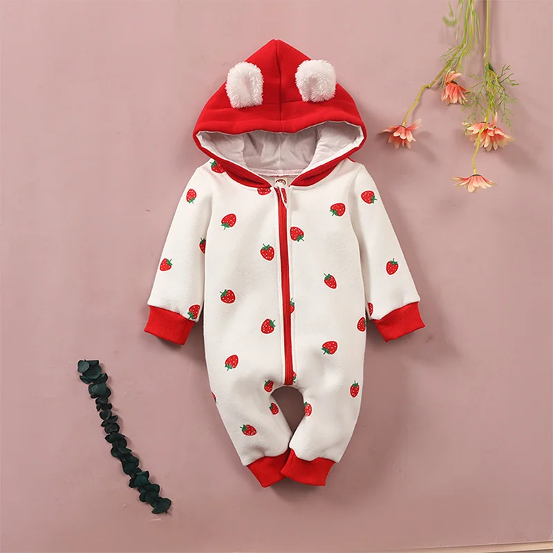 Newborn Pajamas Home Service Baby Girl Cartoon Heart-Shaped Print Princess Jumpsuit Romper Pajamas слипы для новорожденных S8