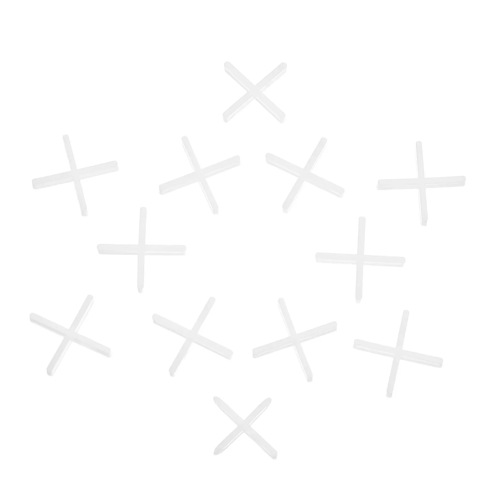 500Pcs Porcelain Tile Cross Spacers 1.5mm Ceramic Positioning Adjuster Floor Wall Leveling System Clips Professional Tile