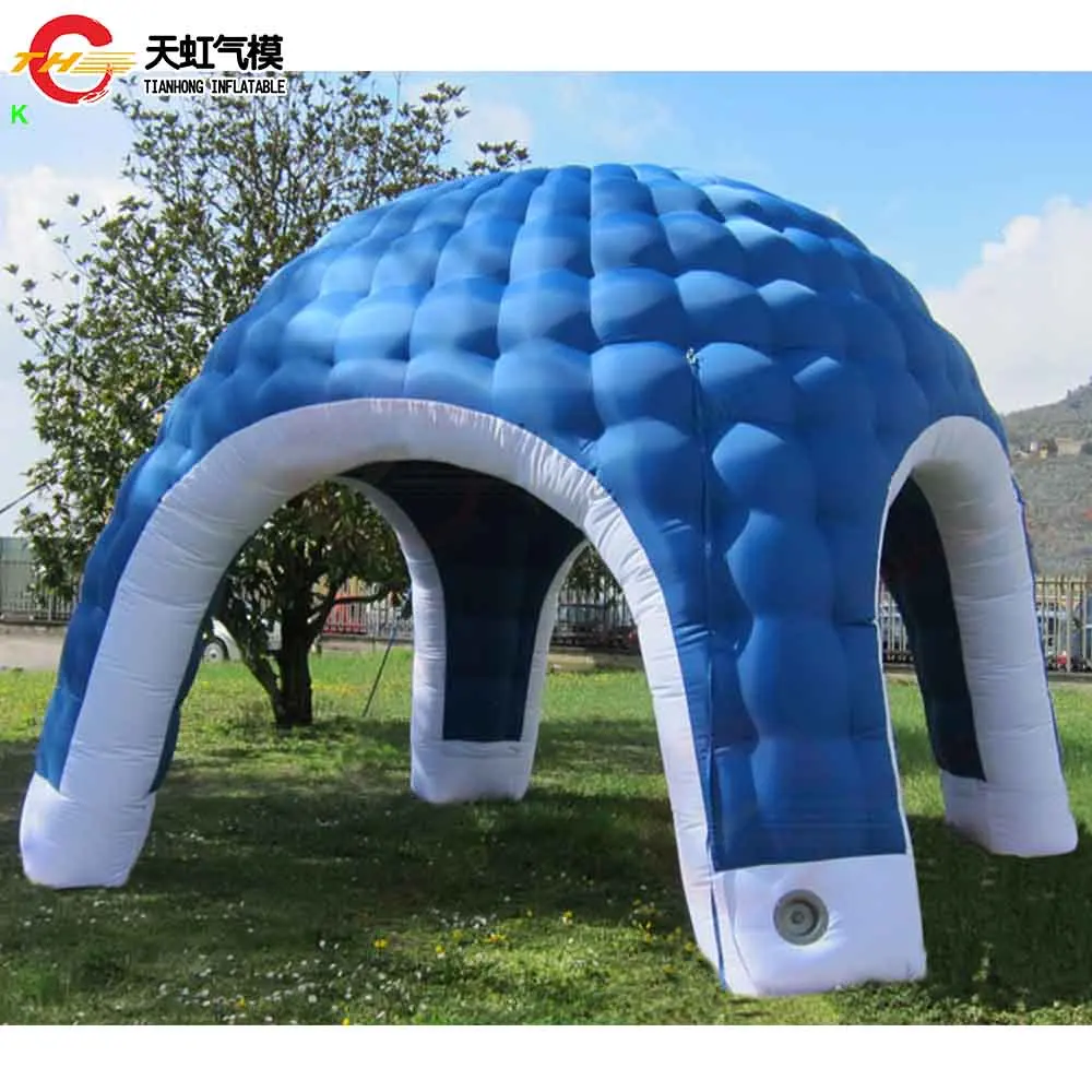 

New Design Dots Stitching Inflatable Spider Tent Air Blow Up Inflatable Lawn Tent with 4 Legs Outdoor Inflatable Dome Tents
