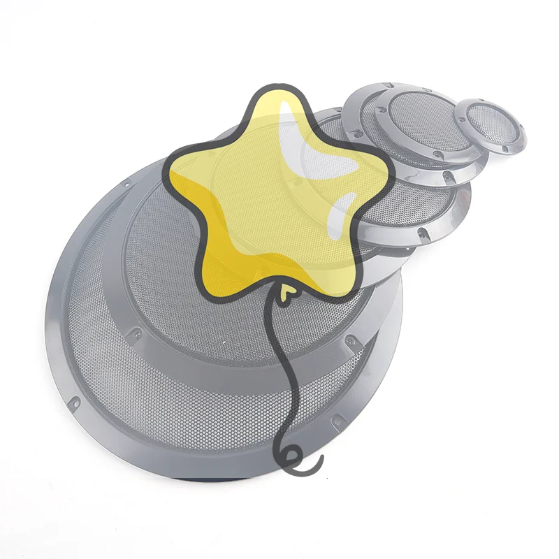 2/3/4/5/6.5/8/10 بوصة غطاء شبكة مكبر الصوت عالية الجودة سيارة المنزل شبكة الضميمة مكبرات الصوت إطار بلاستيكي شبكات أسلاك الحديد المعدنية