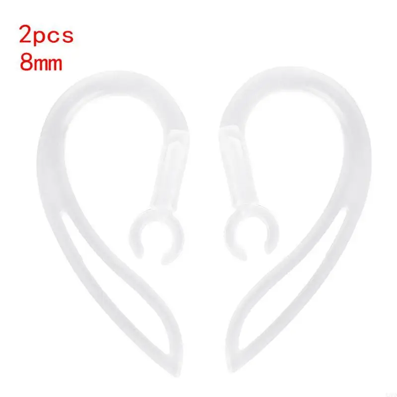 A3PD 1 pieza/1 par abrazaderas pequeñas transparentes universales con forma ganchos para auriculares transparentes