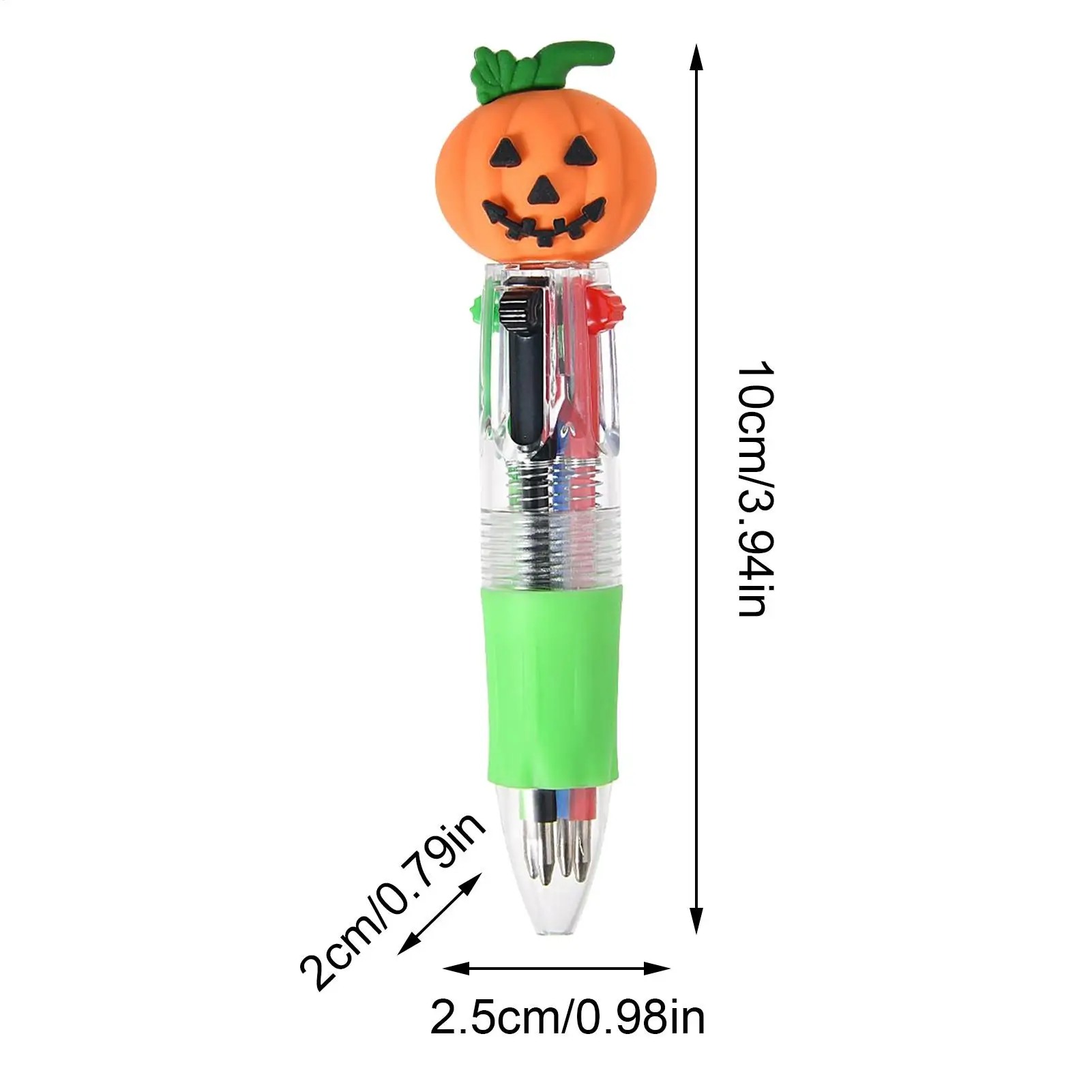 أقلام الهالوين متعددة الألوان قابلة للسحب متعددة الألوان قلم حبر جاف لطيف كتابة سلسة أدوات مكتبية متنوعة لـ
