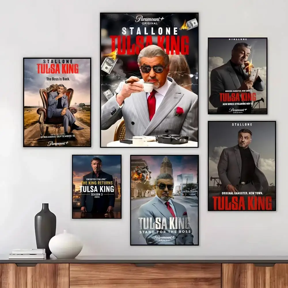 TV Series T-Tulsa King Poster Wall Art Printed Decor Sticker Stylish Home Gift for Living Room Bedroom Corridor Cafe
