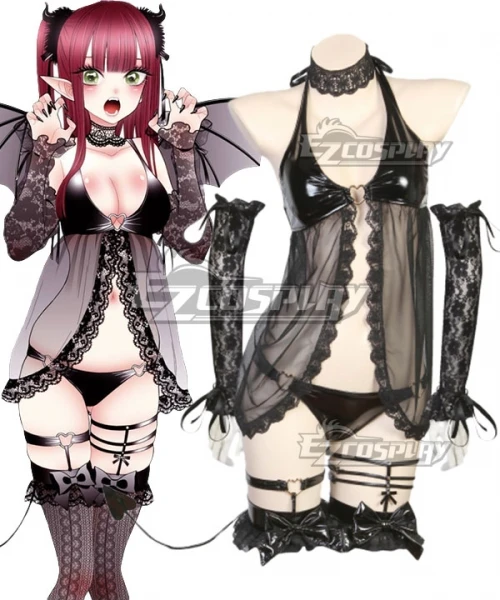 

My Dress-Up Darling Kitagawa Marin Little Devil Party Girls Bikini Sexy Suit Halloween Christmas Women Set Cosplay Costume E001