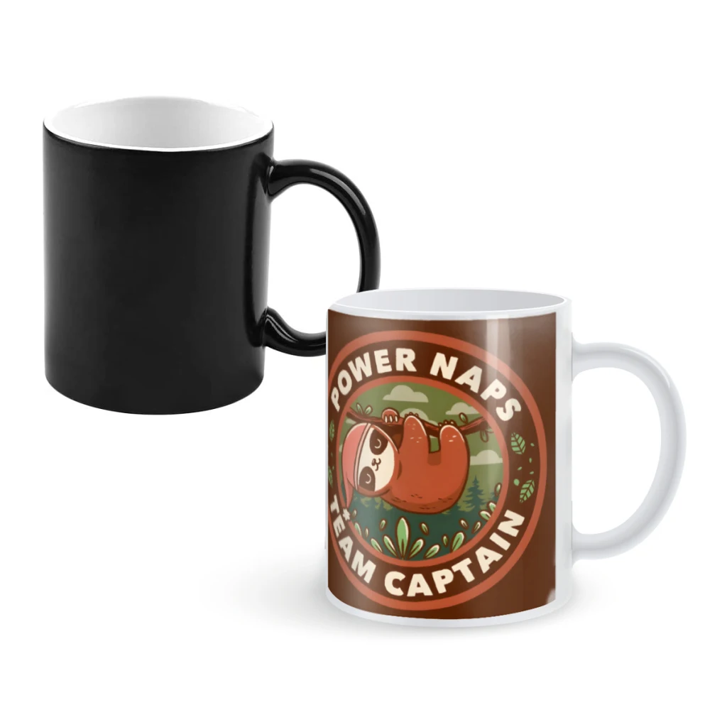 

Power Nap Team CaptainCoffee Mugs And Mug Creative Color Change Tea Cup Ceramic Milk Cups Novelty Gifts