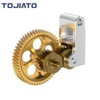 Extruder Gear for Bambu Lab P1P P1S X1C A1 A1 MINI Upgrade All-metal Claw Gear RNC Nano-Coated Hardened Steel Helical Gear Kit