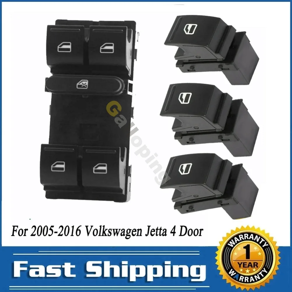 

Driver Passenger Electric Door Window Control Switch Glass Lifter Button for VW Volkswagen CC Eos Golf Jetta Passat 2005 - 2014