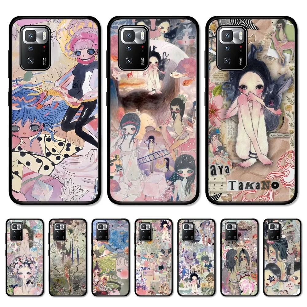 A-Aya T-Takana Art Phone Case For Redmi Note 4 X 5 A 6 7 8 T 9 9S 10 11 11S 11Epro Poco M3 pro