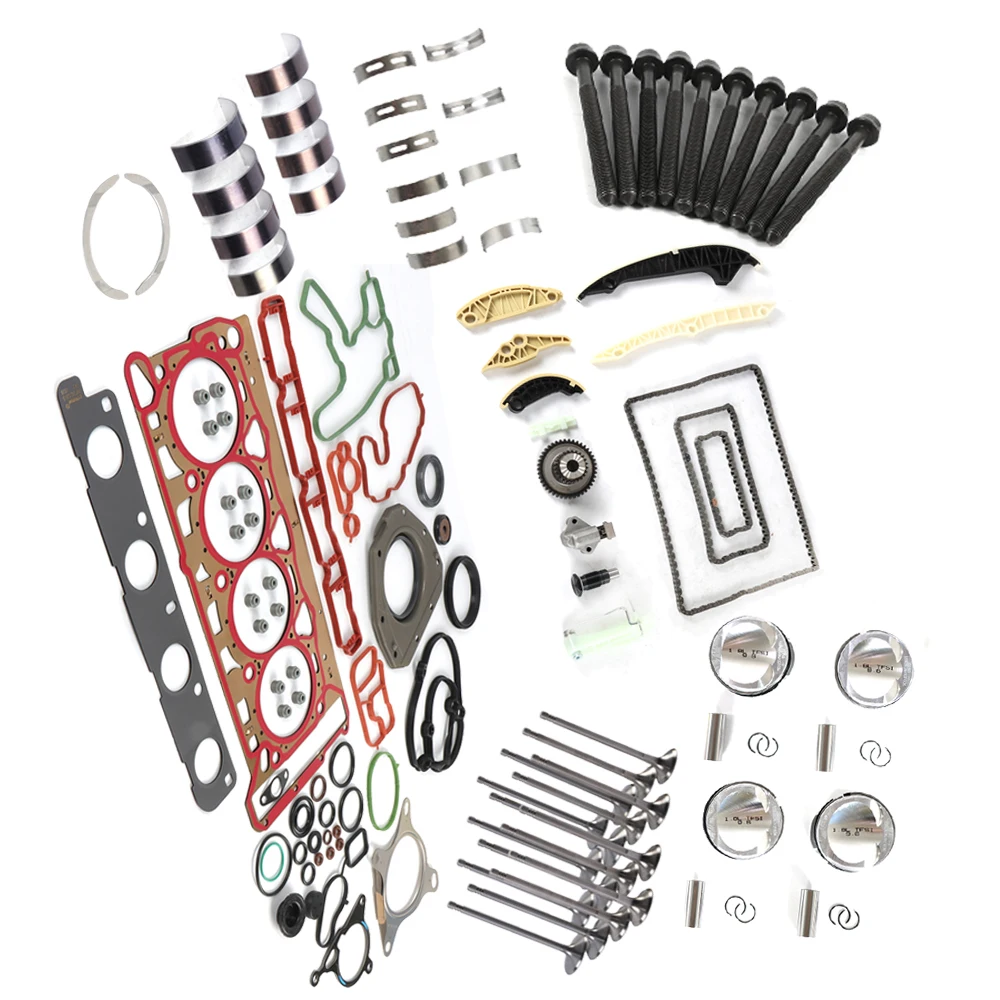 Ea888 1 conjunto 1.8t revisão do motor reconstruir pistão & anel kit de sincronização para vw audi golf seat skoda bzb cda cdh cab Ø21mm 82.5mm