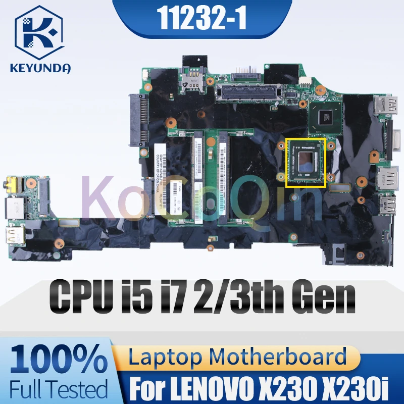 For LENOVO X230 X230i Notebook Mainboard 11232-1 i5 i7 2/3th Gen 04X3816 04W0688 04W0676 04X4542 Laptop Motherboard Test