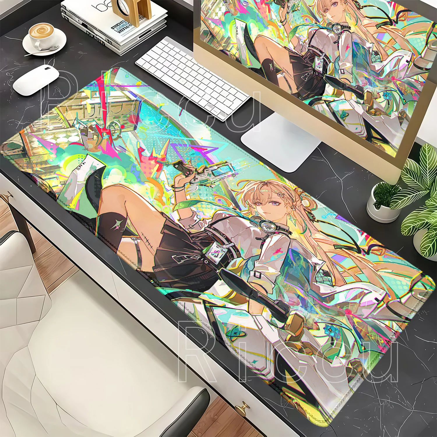 WuWa Lynae Wuthering Waves Mouse Pad Gaming Carpet PC Offices Accessories Non-slip Desk Mat Rubber HD Printing Overlock Mousepad