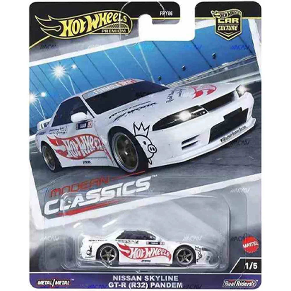 Hot Wheels Cars FPY86 NISSAN SKYLINE GT-R 1990 MERCEDES-BENZ 190 E Diecast Vehicle Model Cars Toys Boys Gift