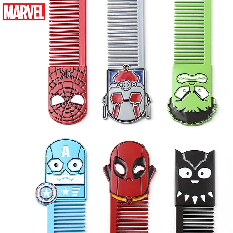 Marvel Hero Spiderman Iron Man Hulk Captain America Originality Comb Action Toy Figures Accessories Avengers Figure Kids Gifts