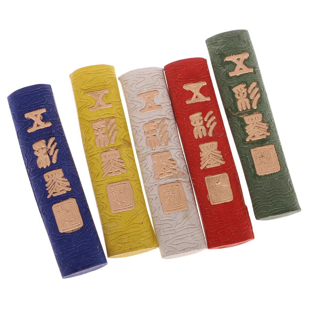 Ink Stick Dragon Pattern Chinese Style Solid Calligraphy Painting