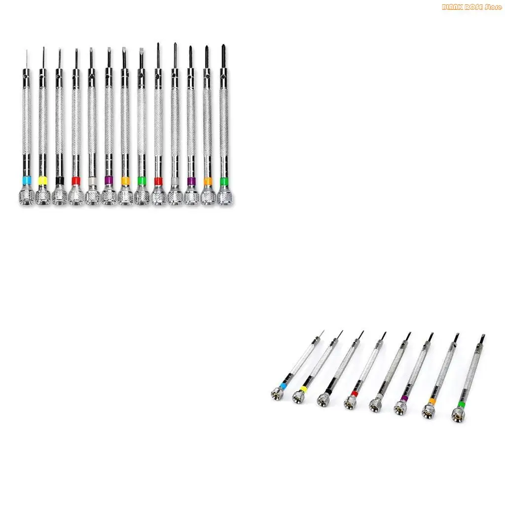 K1AE 13 Pieces Micro- Watch Screwdriver Jeweler Watch Screwdriver Set