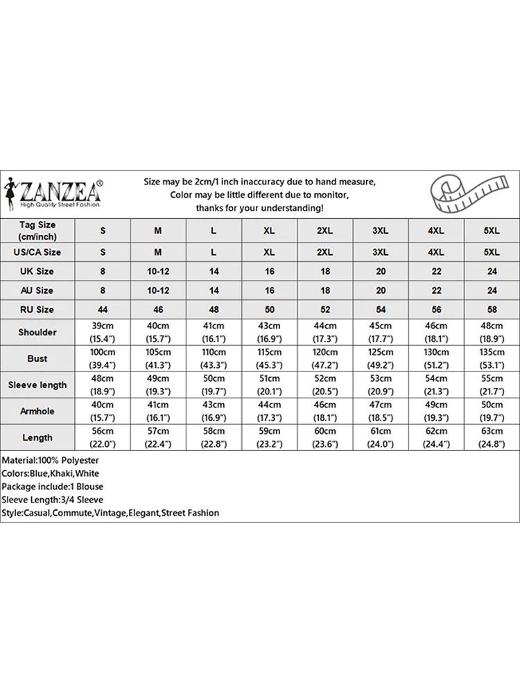 Zanzea เสื้อผู้หญิงสีพื้นลำลองสไตล์เกาหลี, 2024เสื้อทรงหลวมแขน3/4เสื้อเชิ้ตเย็บปะทรงหลวมเสื้อแฟชั่นคอกลมสำหรับผู้หญิง