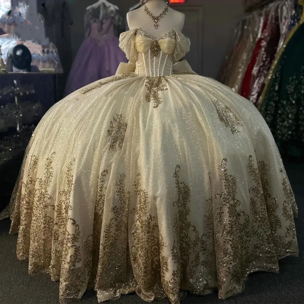 

Customized Mexican Women Birthday Party Dress Prom Dance Wear Off Shoulder Ball Gown Vestido De xv Anos Quinceanera Dress 15