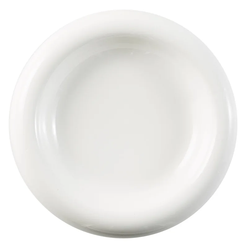 LLMM pure white vegetable plate ritual tableware hotel artistic conception plate commercial