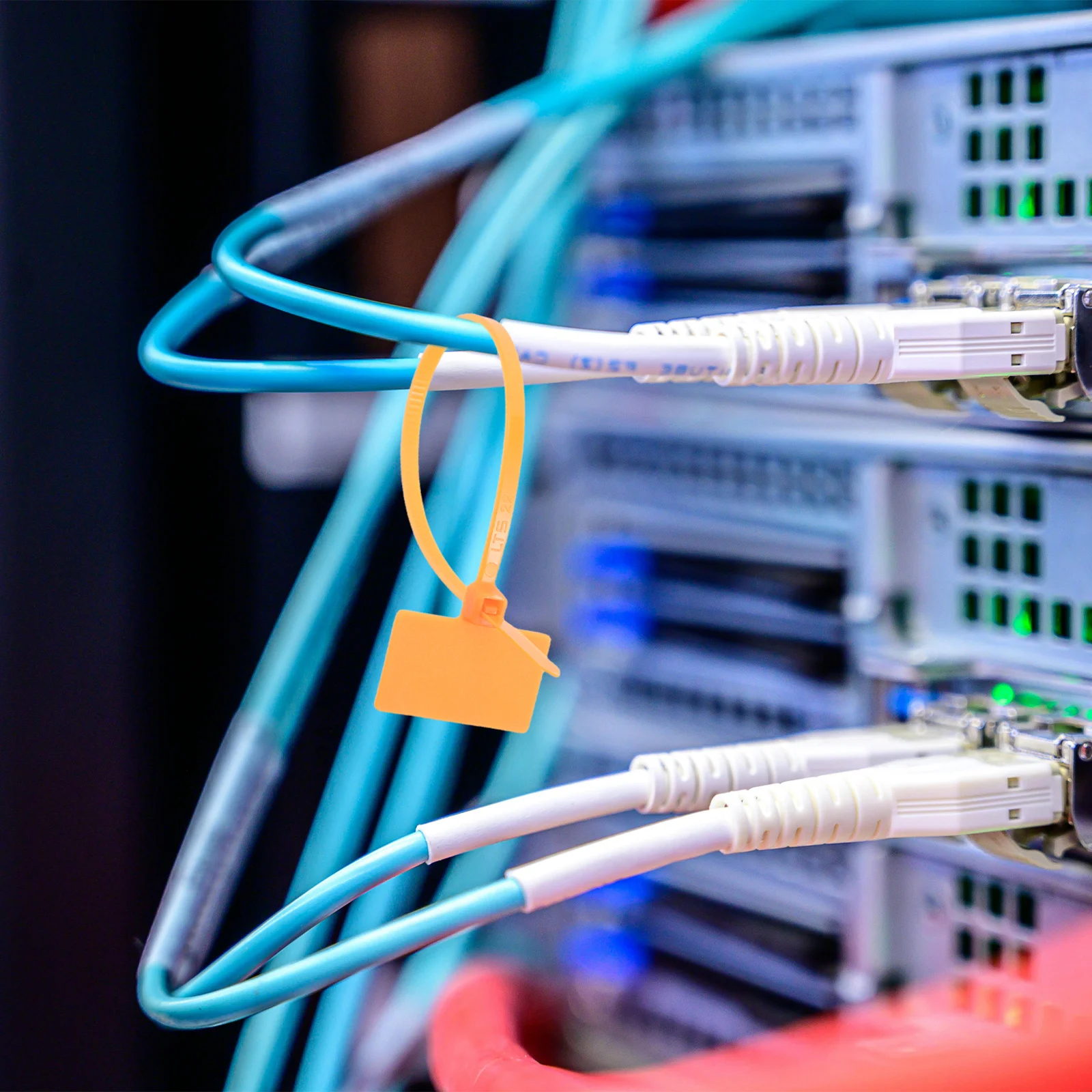 250Pcs Self-Locking Nylon Cable Zip Ties Writable Marker Tags Multi-Color Waterproof Wire Identification Labels Cable Organizer