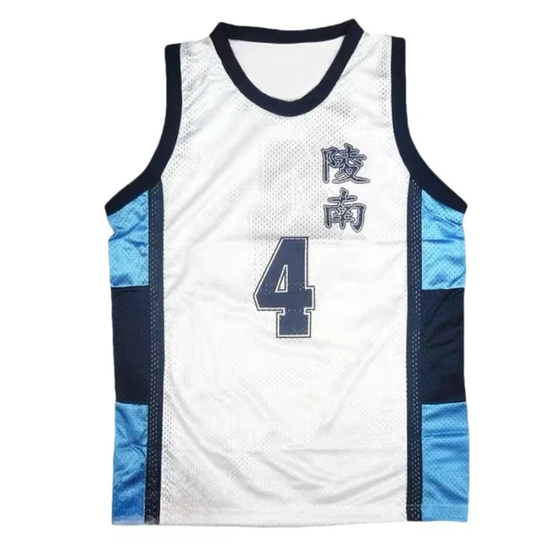 Anime Shohoku Ryonan White Blue Sports Uniform Jersey Shorts SetsHigh School Sendoh Akira Cosplay Basketball Team Costume Sets