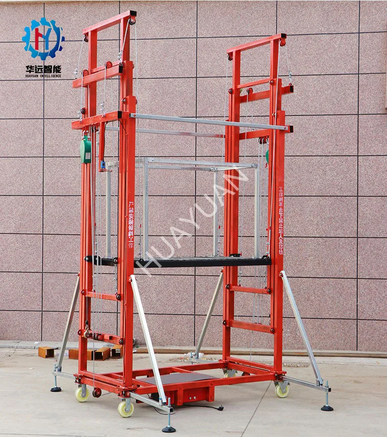 Customized Motorized Lifting Scaffolding Electric Platform Portable Remote Control Equipment
