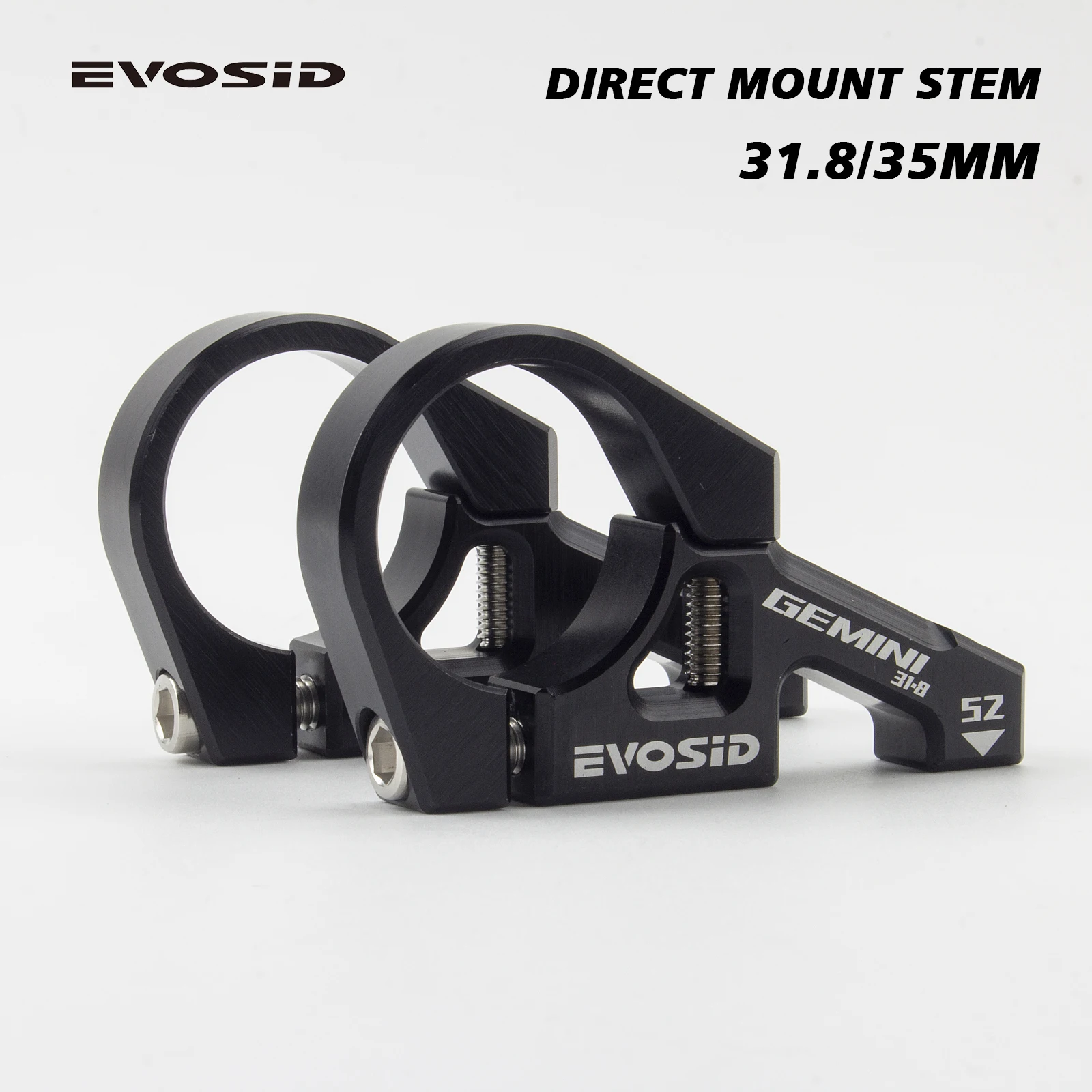 EVOSID MTB Bike Stem 35mm Shoulder Fork Direct Mount Downhill Bicycle Stem 31.8mm Handlebar Ultralight 114g For DH/AM Motorcycle