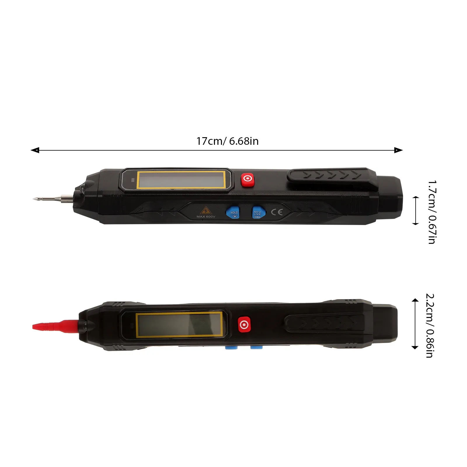 Voltage Tester Pen Intelligent Sensing Electrician Electrical Test Pen Anti-Burn Digital Display Voltage Test Multimeter