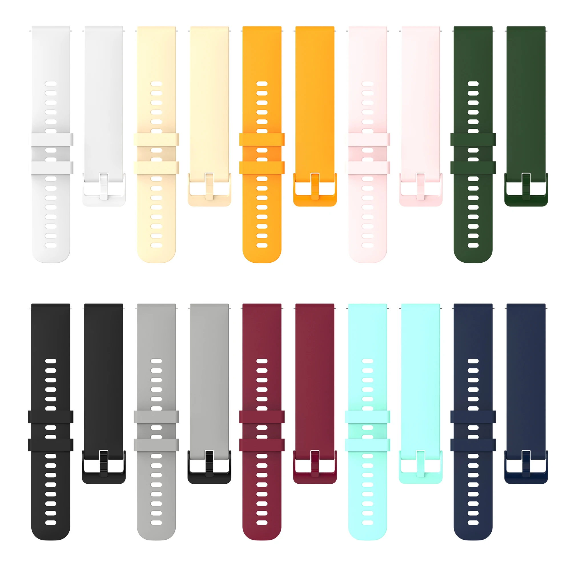 22mm Silicone Strap For Xiaomi Watch S4/S3/S2 46mm 42mm/Watch S1 Pro Active Sports Band MI Watch color 2 Smartwatch Watchband