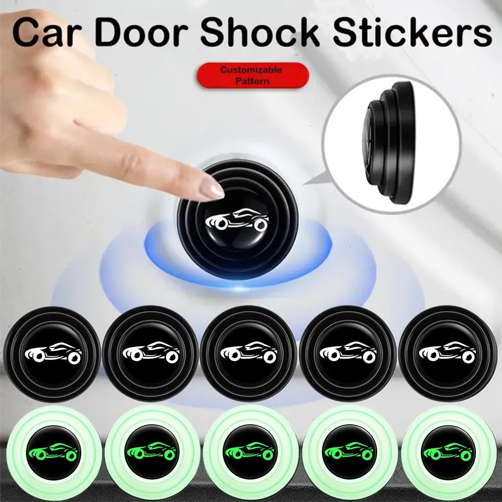 20pcs Car Door Shock Absorber Silent-Gasket Soundproof Sticker Door Edge Anti-shock Silicone Guard/Pad