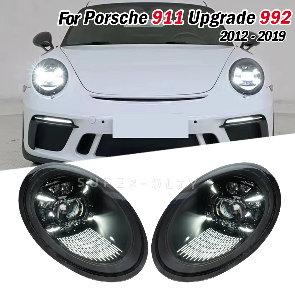 Matrix LED PDLS Laser Headlights for Porsche 911 991 991.1 991.2 2012-2018 full LED head lamp plug and play