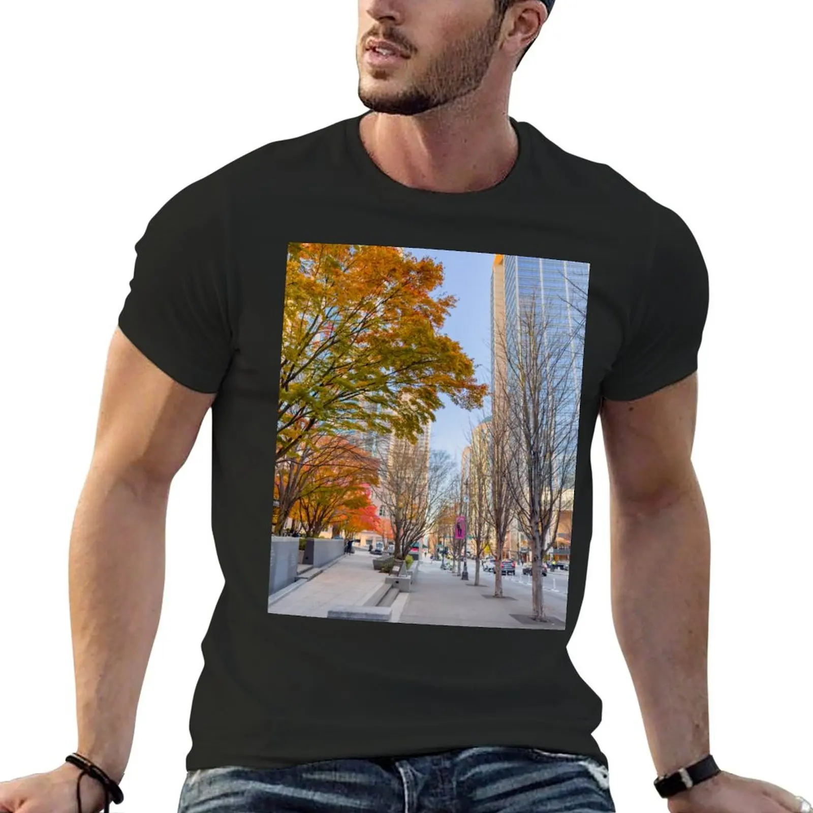 

Seattle Dowtown T-Shirt anime graphics mens t shirts pack