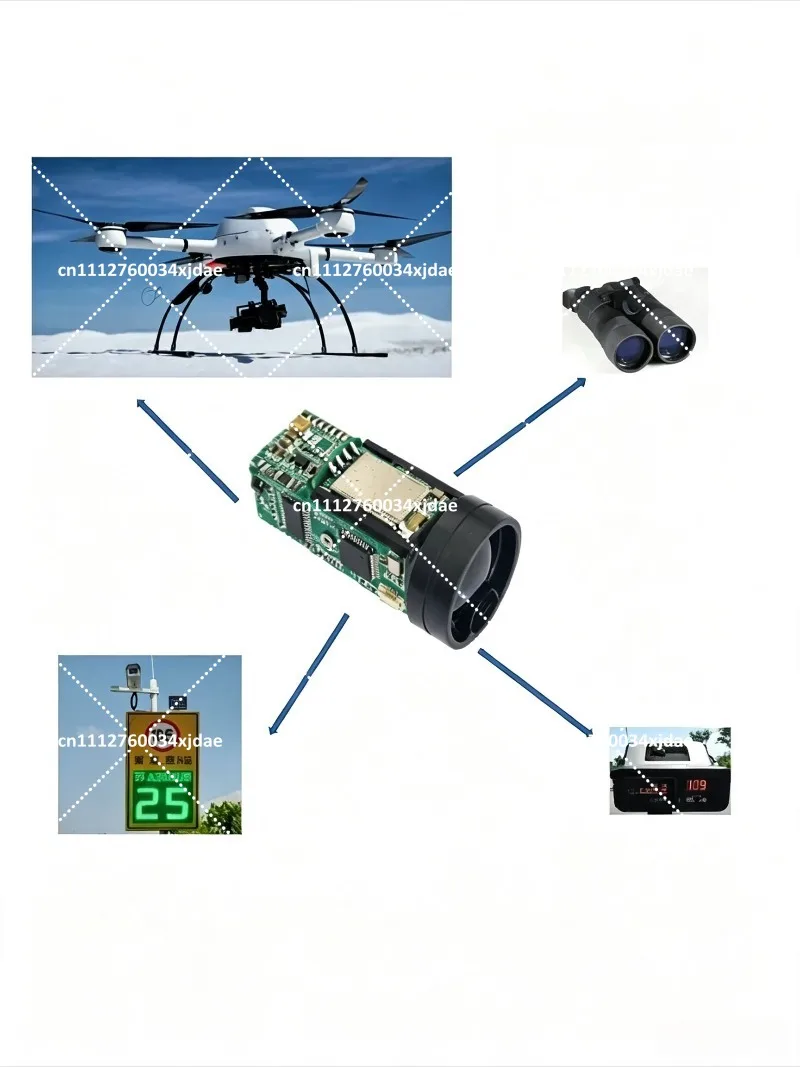 Industrial grade laser ranging sensor, high-speed serial communication TTL level drone obstacle avoidance