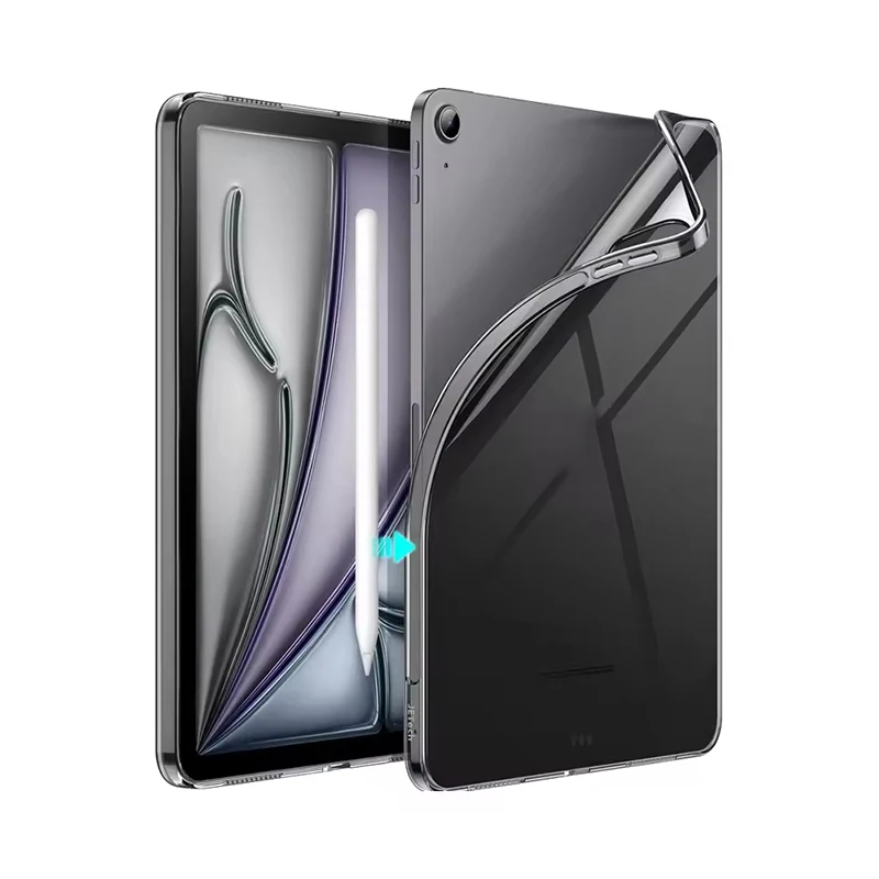 Shockproof TPU Tablet Case For iPad 10th 9th 8th 7th 6th Generation Transparent Silicone Cover For Apple iPad Mini 6 Air 5 4 3 2