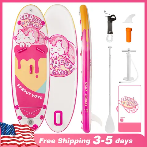Spatium Kids Stand Up Paddle Board with Inflatable SUP Accessories, Wide Stable Design, Inflatable Paddle Board for Kid & Youth