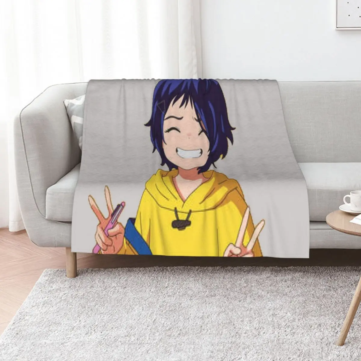Ai ohto wonder egg priority anime Throw Blanket For Baby Shaggy Blankets For Bed decorative warm winter Blankets