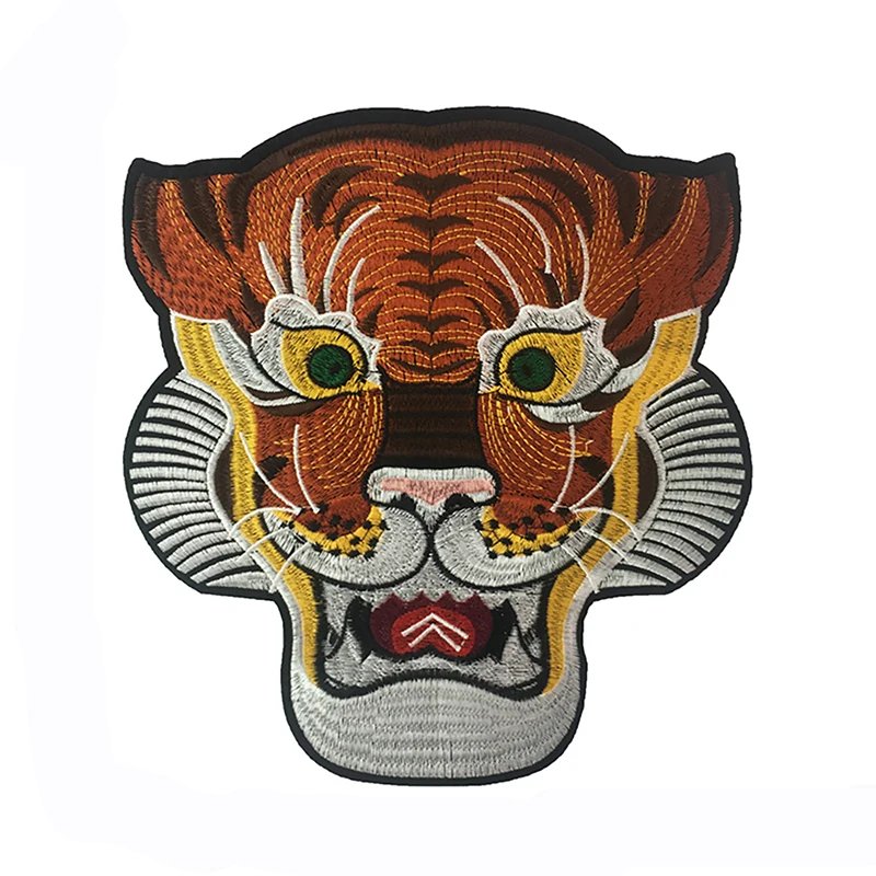 1 pezzo unico prepotente tigre patch Applique decorazione sui vestiti borsa per abbigliamento fai da te cucito distintivo Punk ricamato