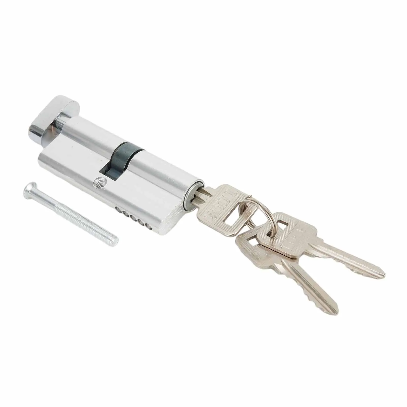 Accessories Lock Cylinder Multi way Lock Thumb Turn With Screw Keys Kit Silver Against Theft Aluminum Anti Pick