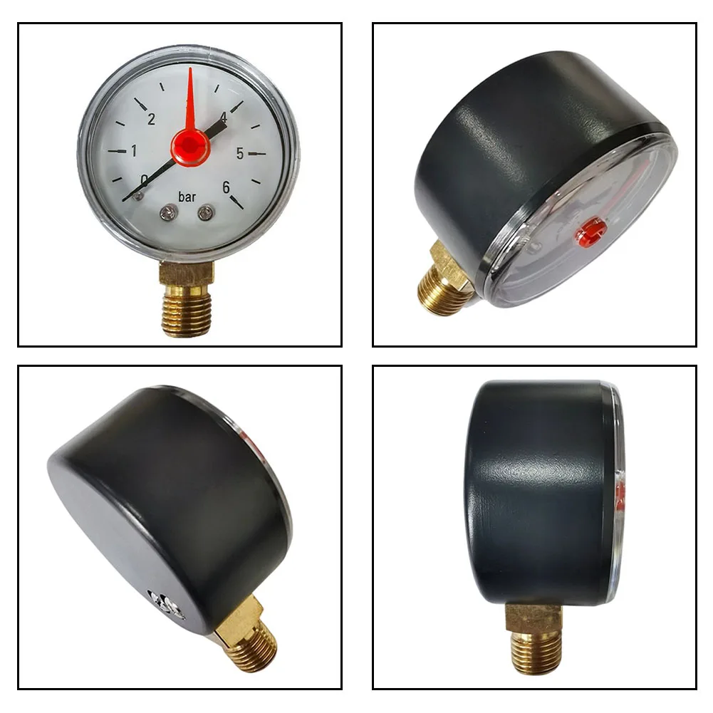 For Water Radial Connection Pressure Gauge For Home Heating Systems 50 Mm Pressure Gauge Copper Sensing Element
