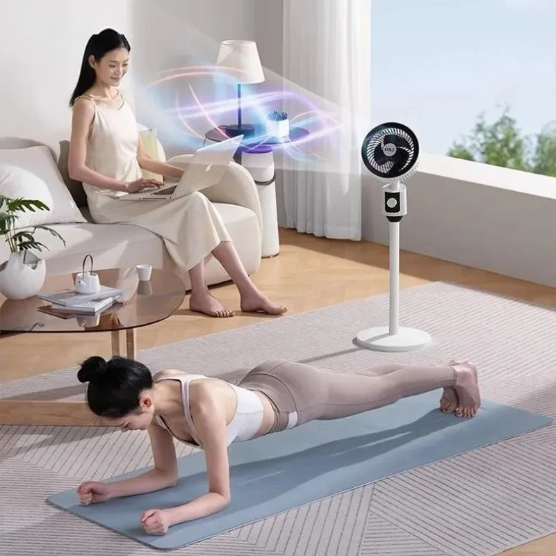 Air Circulation Remote Control Adjustable Standing Table Fan Office Dorm Household Floor Fan Air Circulator Vertical Fan Stand