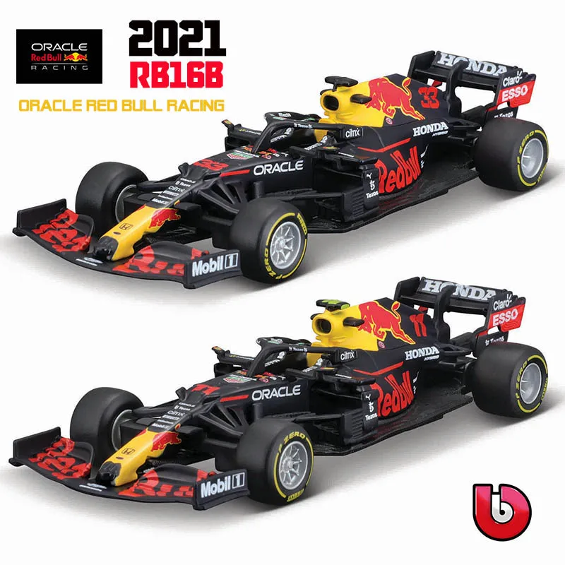 Bburago 1:43 Red Bull Racing TAG Heuer RB16b 2021 #33 MAX Verstappen Alloy Luxury Vehicle Diecast Cars Model Toy Collection Gift